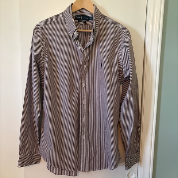 Ralph Lauren Men's Striped Shirt Large - Picture 1 of 9